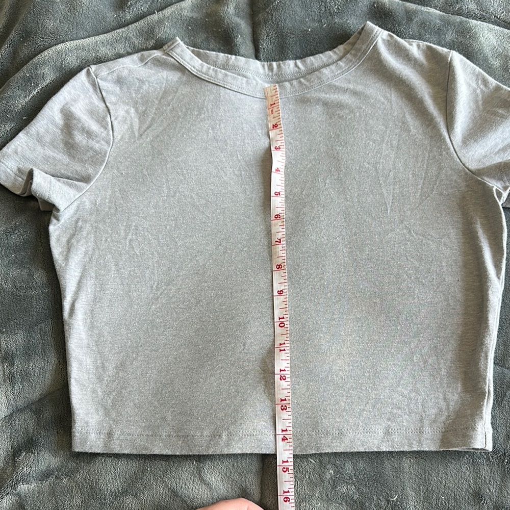 Gray Women’s T-Shirt-crop